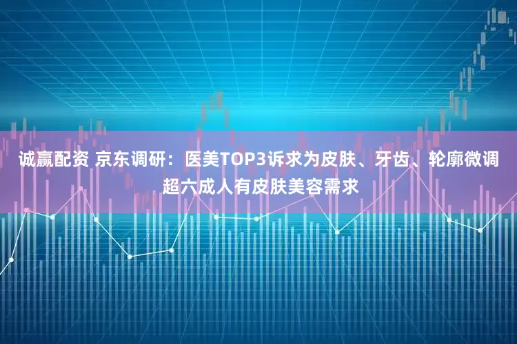 诚赢配资 京东调研：医美TOP3诉求为皮肤、牙齿、轮廓微调 超六成人有皮肤美容需求